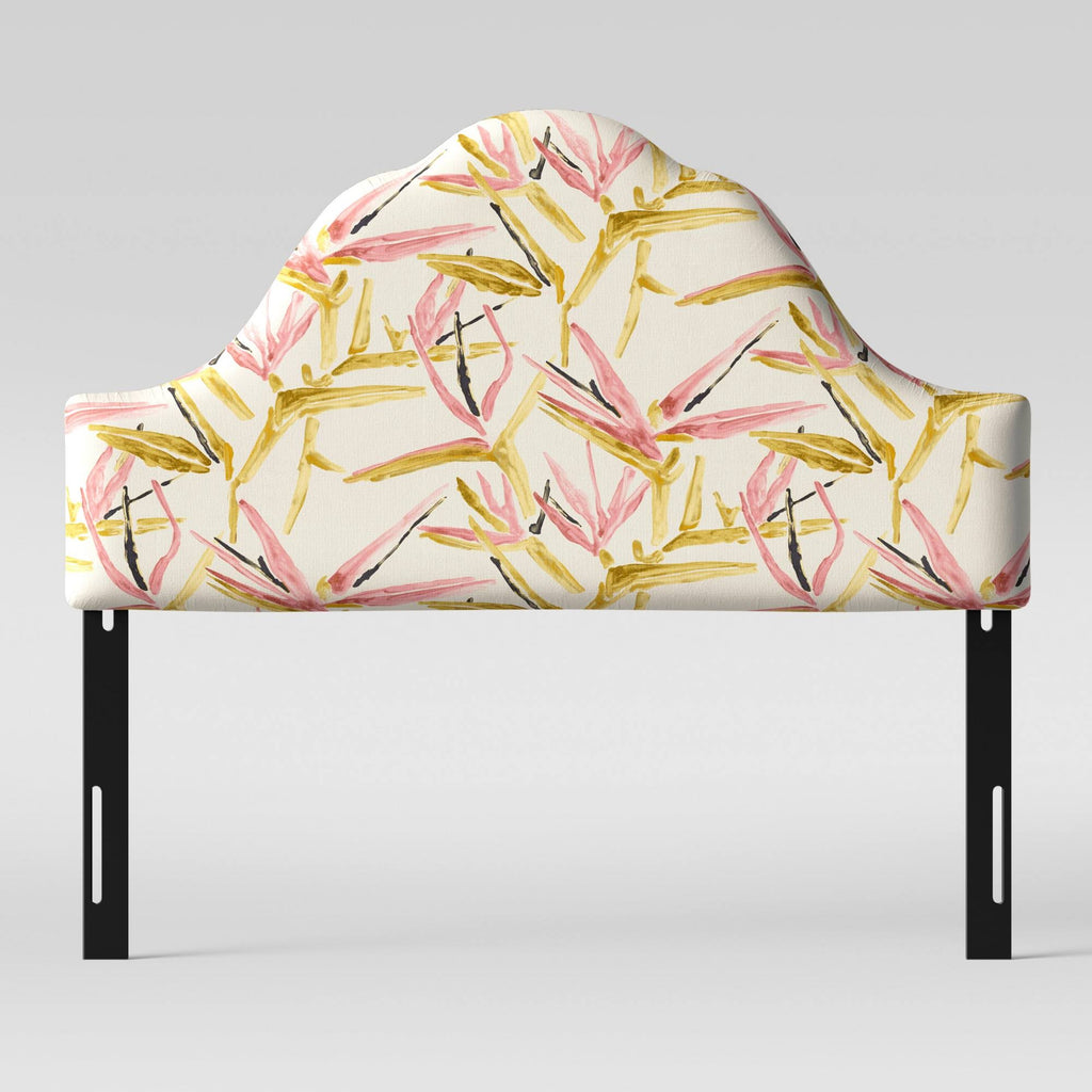 Pink Cream Arched Headboard Z65157