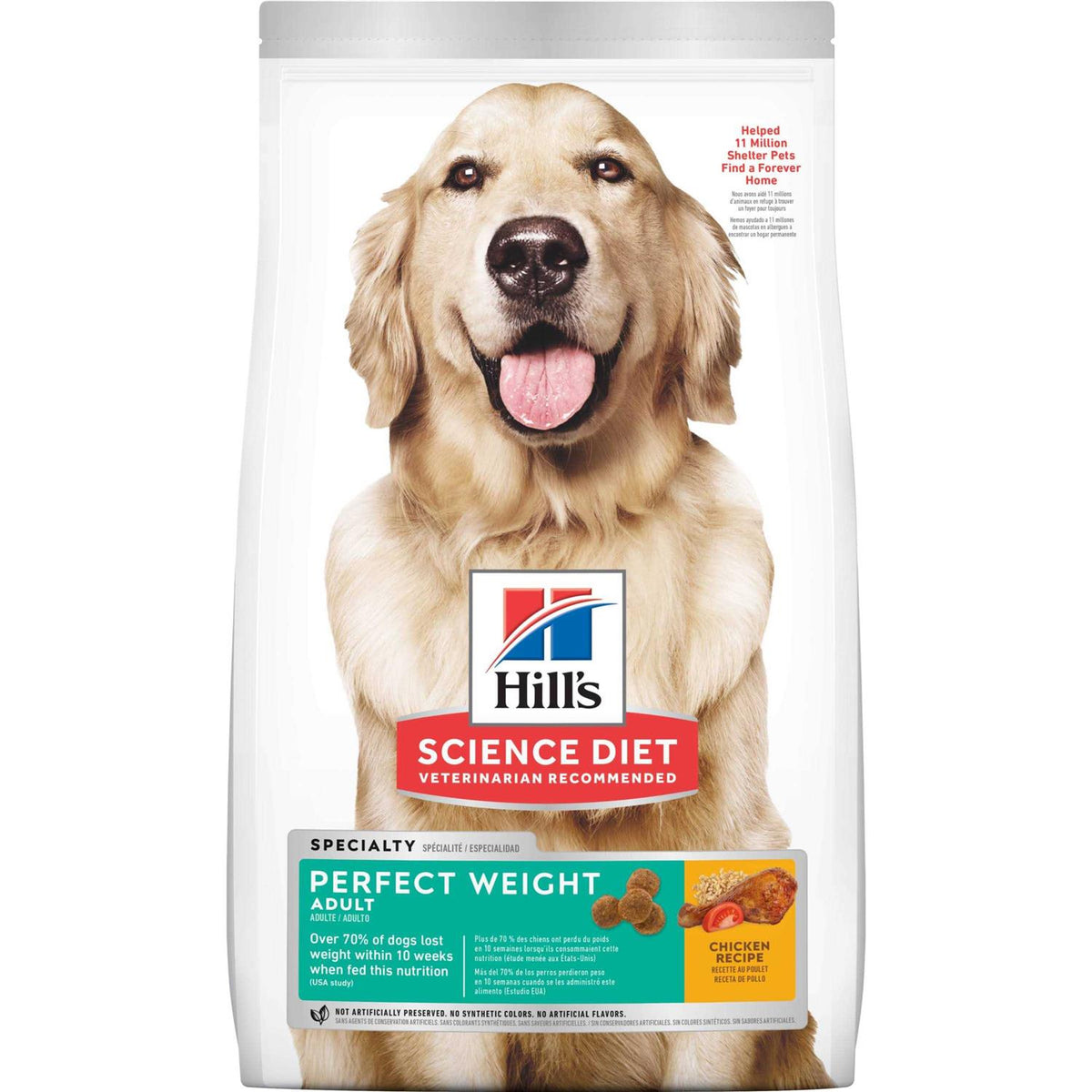 Adult Perfect Weight Chicken Dog Food F3565