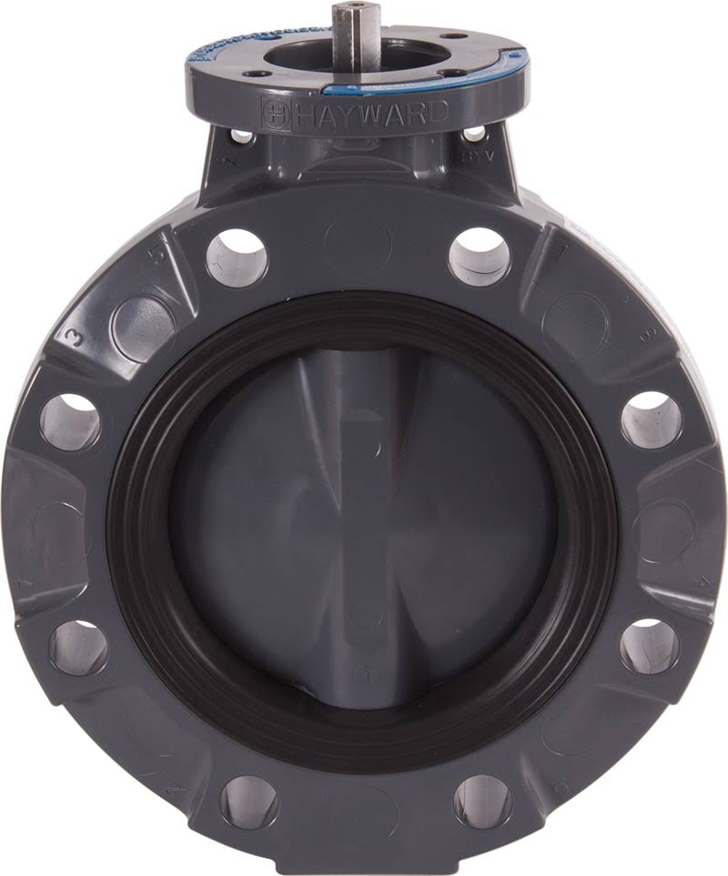 8x22 Butterfly Valve with PVC Body, PP Disc, Nitrile Liner and Seals S21293
