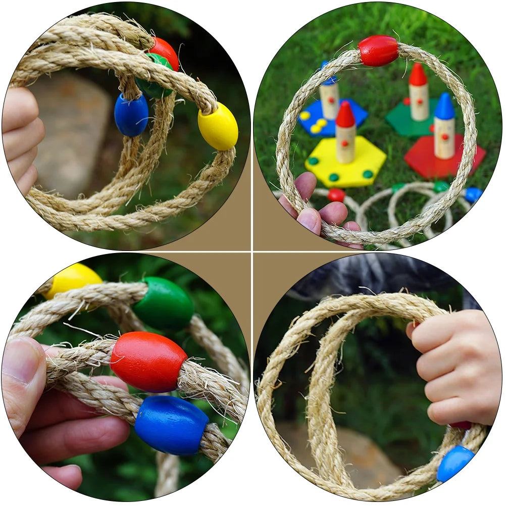 10 PCS Ring Toss Blocks Playthings V774297