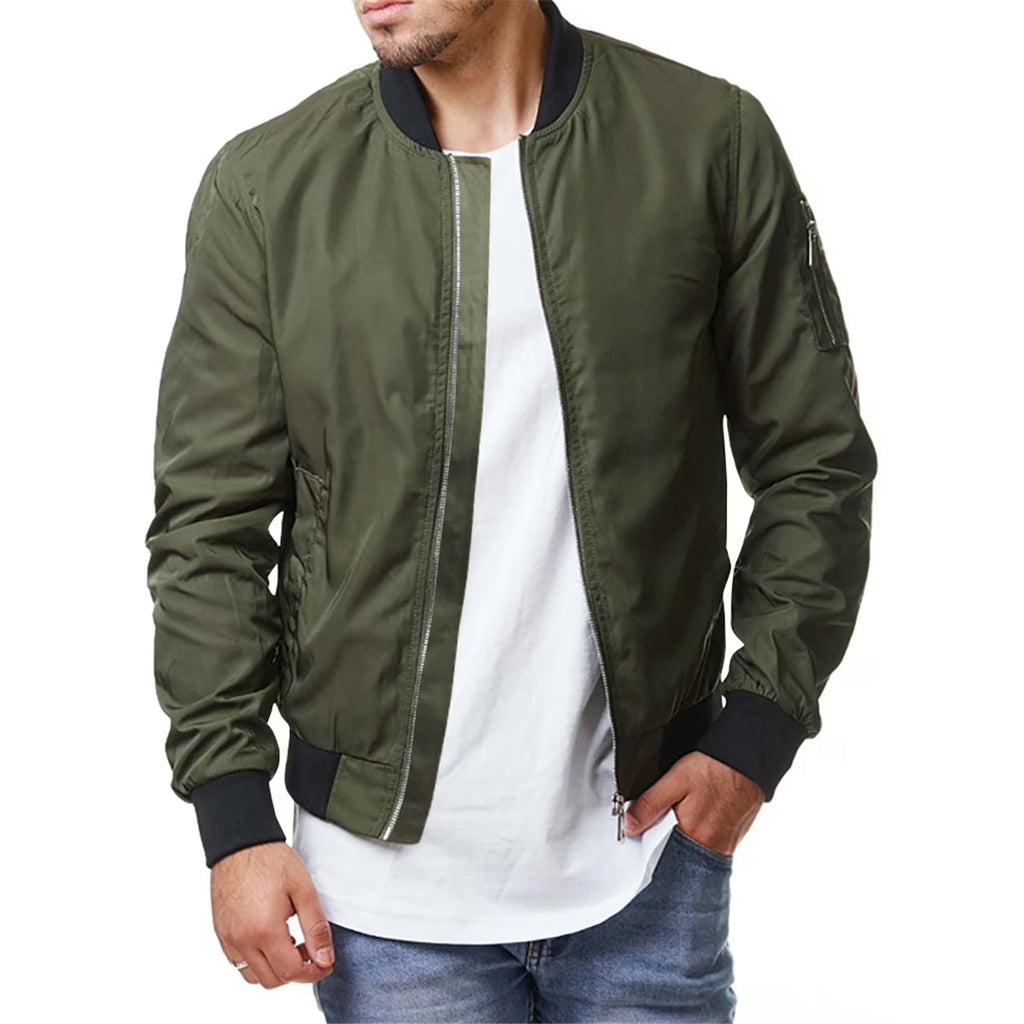 Mens Lightweight Winter Bomber Jacket D1413