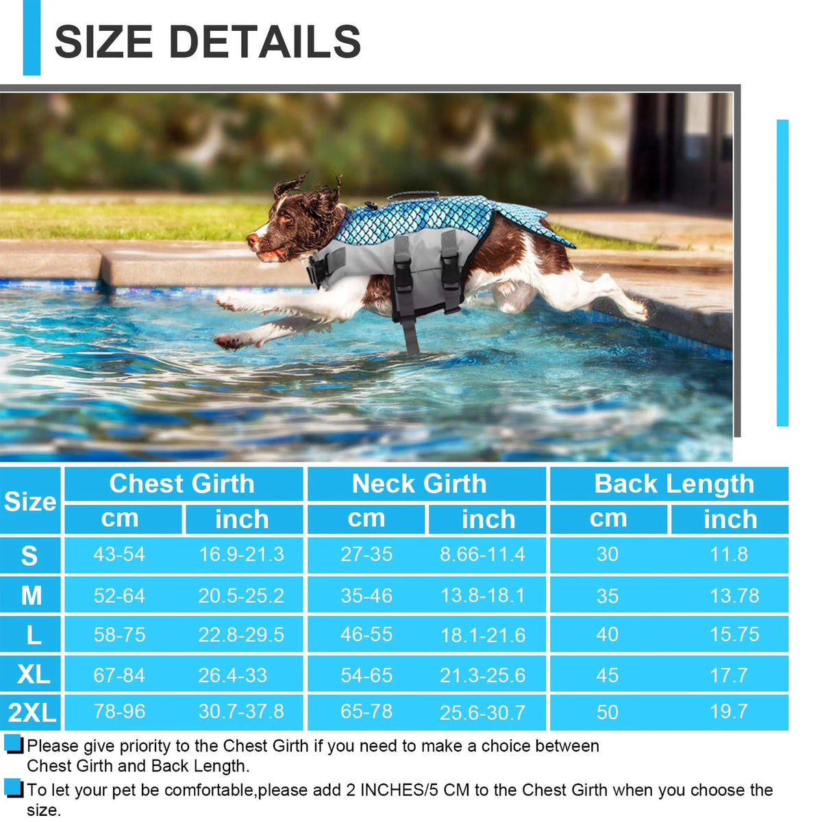 Reflective Adjustable Dog Life Jacket with Rescue Handle F58221