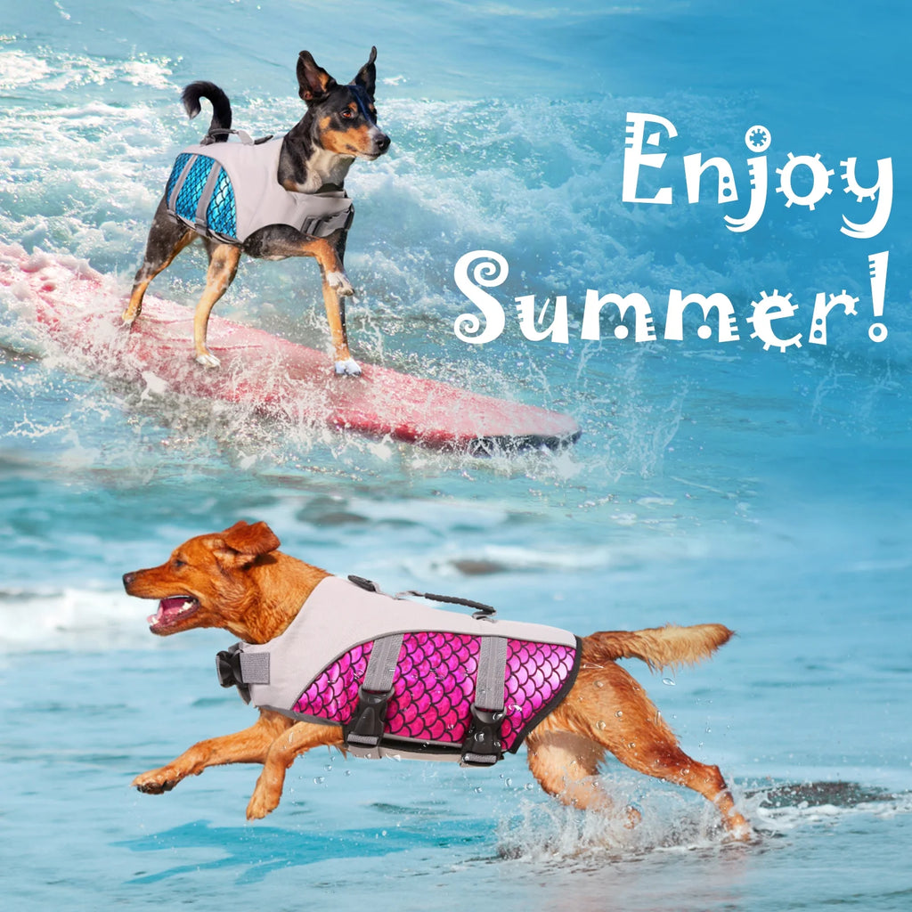 Dog Life Jacket with Rescue Handle I78609