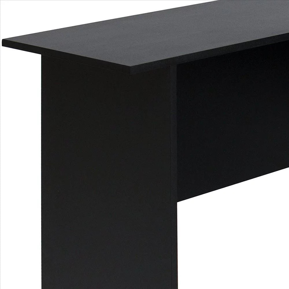 L-Shaped Corner Computer Desk with Bookshelves A671