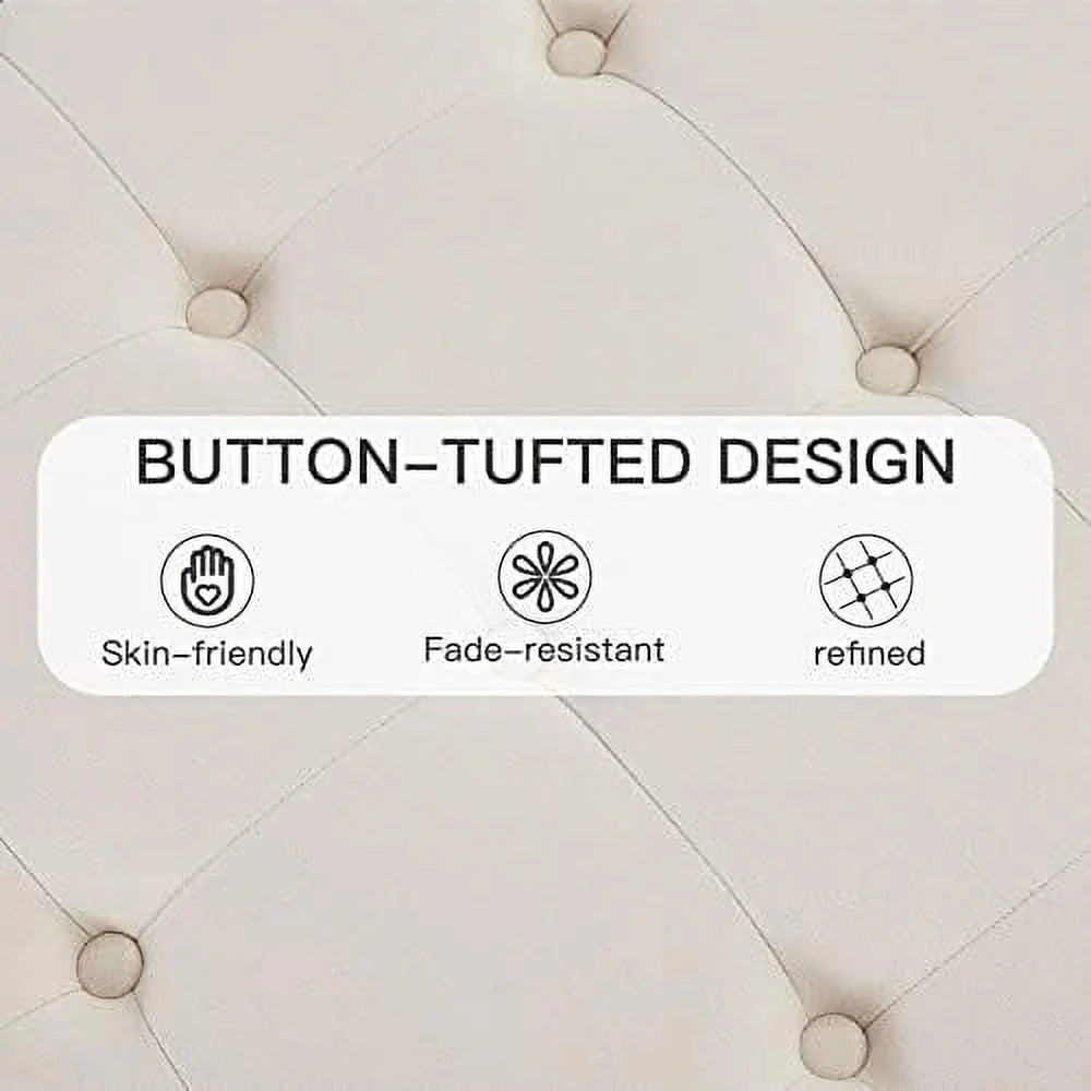 Square Tufted Ottoman F936427
