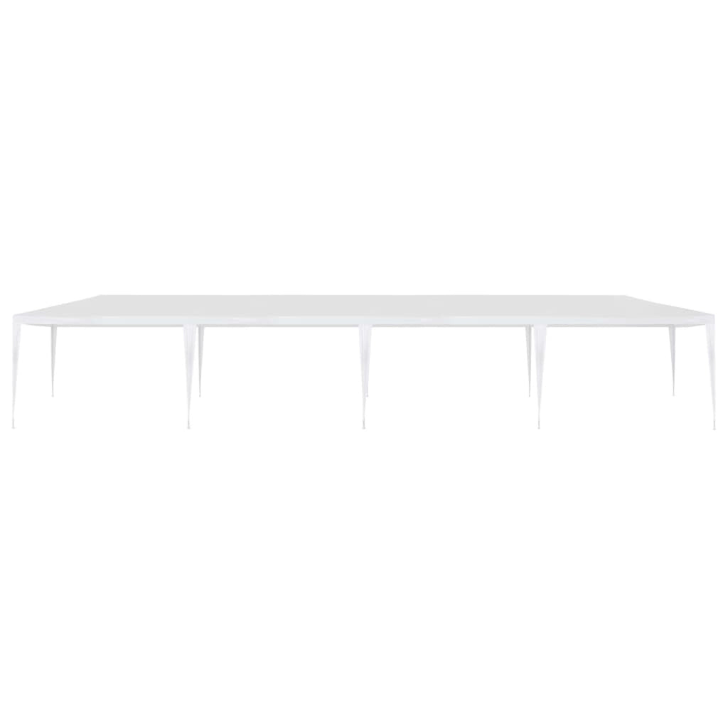 White PE Roof Party Tent Gazebo Canopy Shelter 9.8ft x 39.4ft x 8.4ft N34587