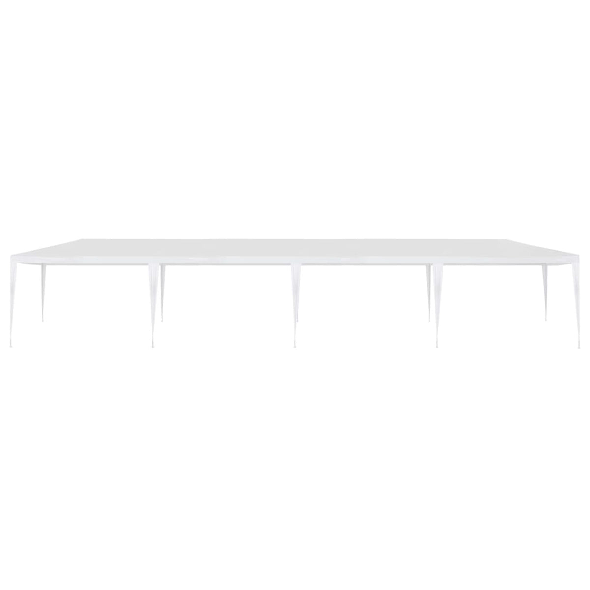 White PE Roof Party Tent Gazebo Canopy Shelter 9.8ft x 39.4ft x 8.4ft N34587