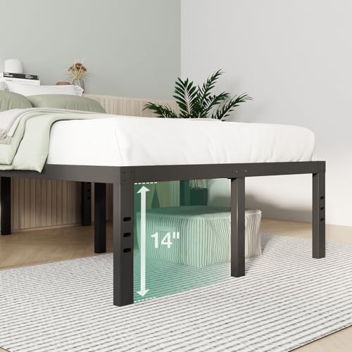 Full Size 14 Inch Metal Platform Bed Frame with Storage H778818
