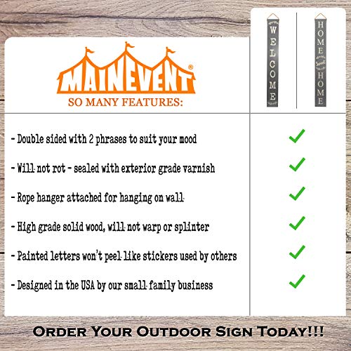 Brown Wooden Welcome Sign G522