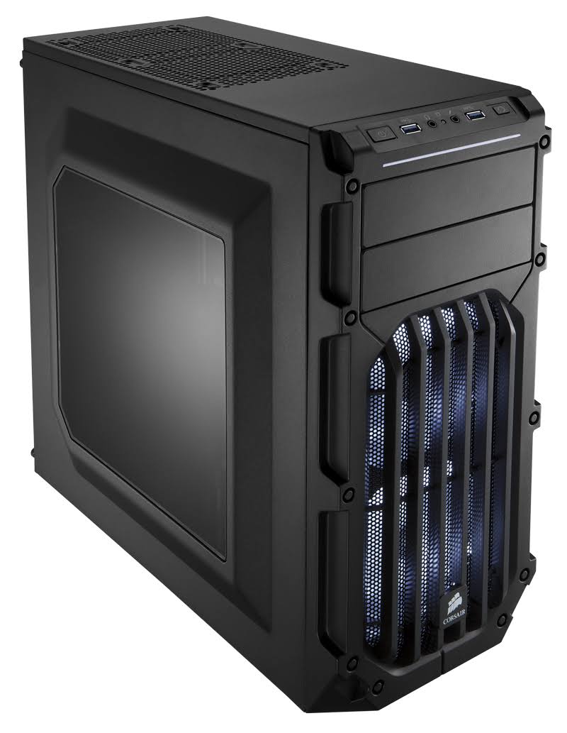 Black Steel ATX Mid Tower Gaming Case H934