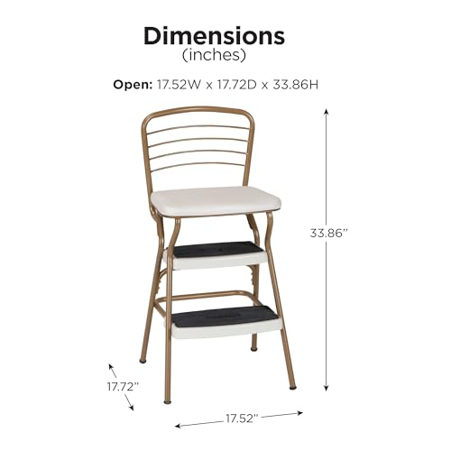 Black Chair and Step Stool C80866