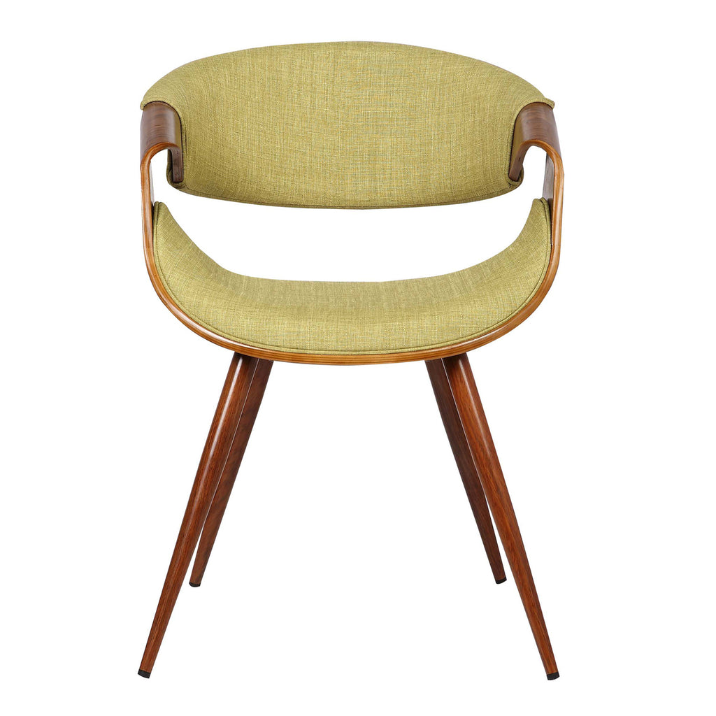 Fabric Dining Chair in Walnut and Charcoal J907