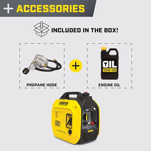 2500-Watt Dual Fuel Portable Inverter Generator D192