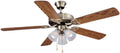 52in Ceiling Fan with Light Kit M19329
