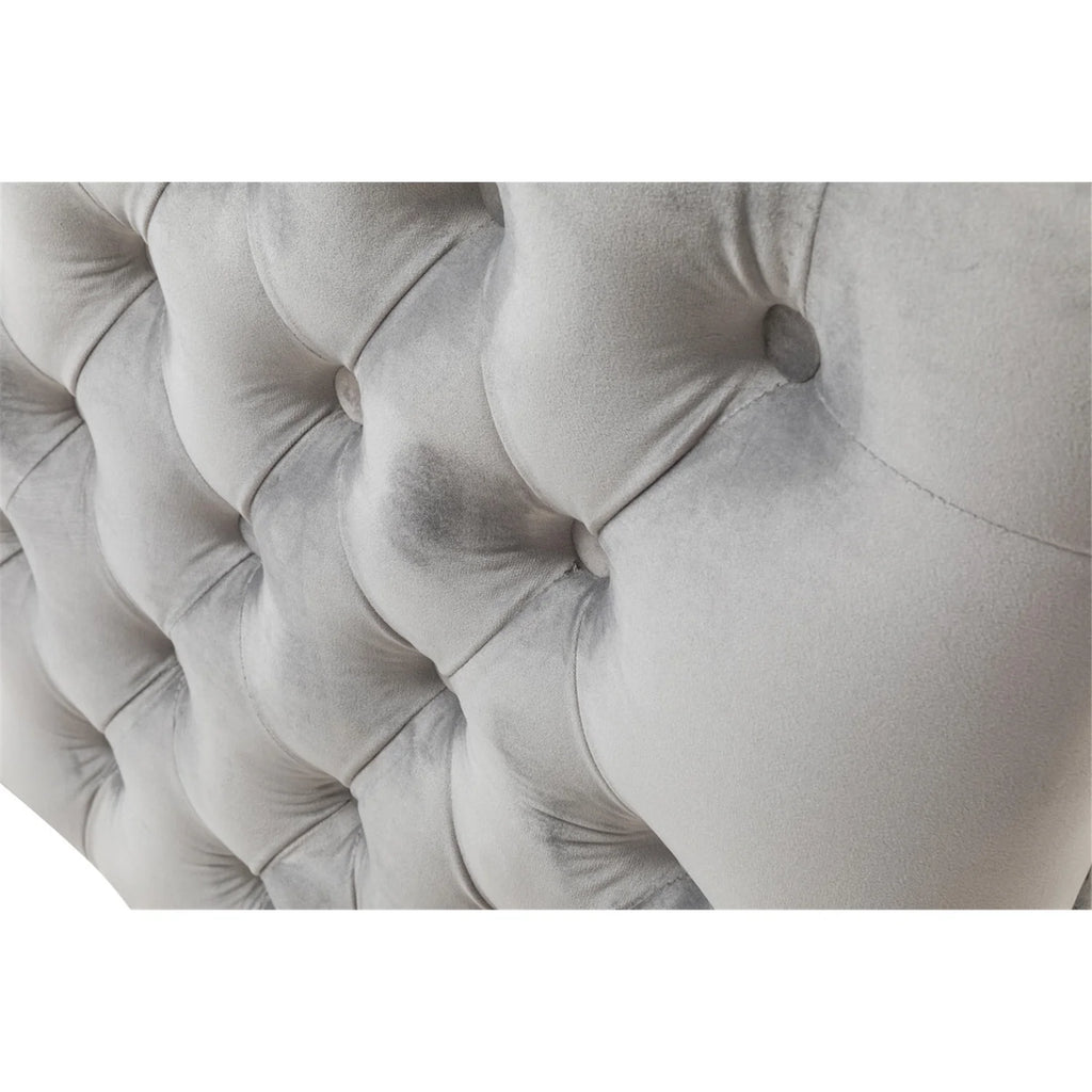 Gray Velvet Chair with 1 Pillow Z414630