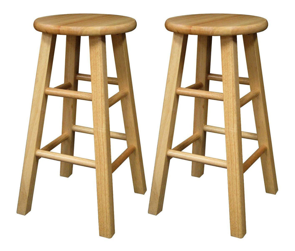 Antique Walnut 2pc Bar Stool Set J6201