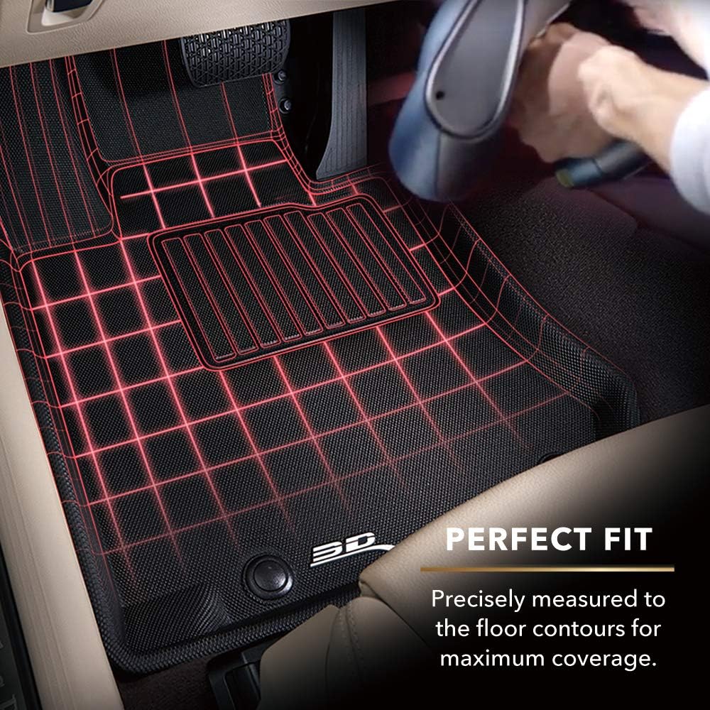 All-Weather Floor Mats 1st 2nd & 3rd Row Black K2651