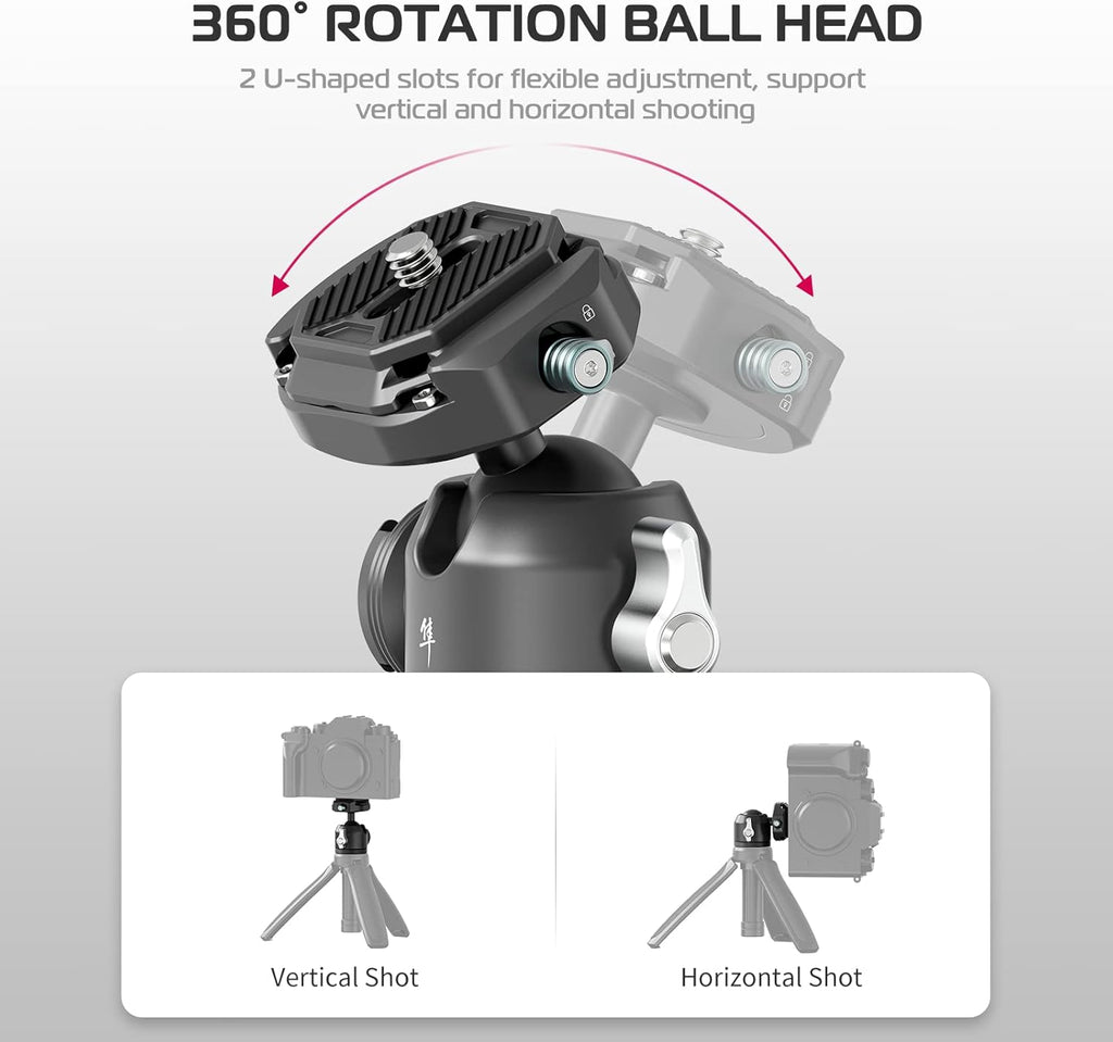 Quick Release Tripod Ball Head with Arca Swiss QR Plate F367