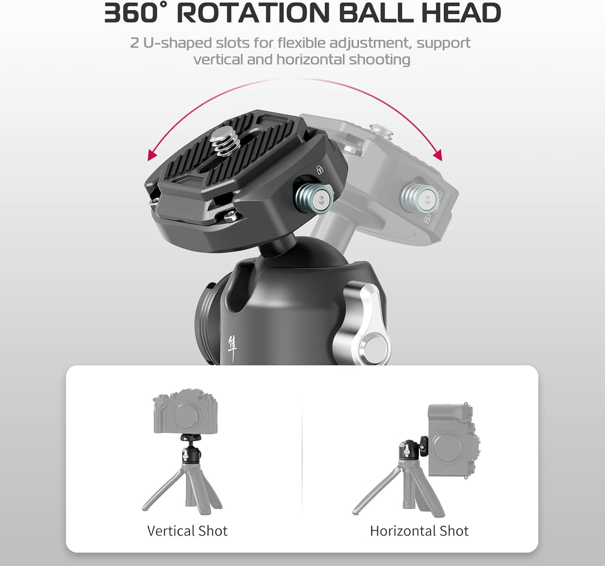 Quick Release Tripod Ball Head with Arca Swiss QR Plate F367