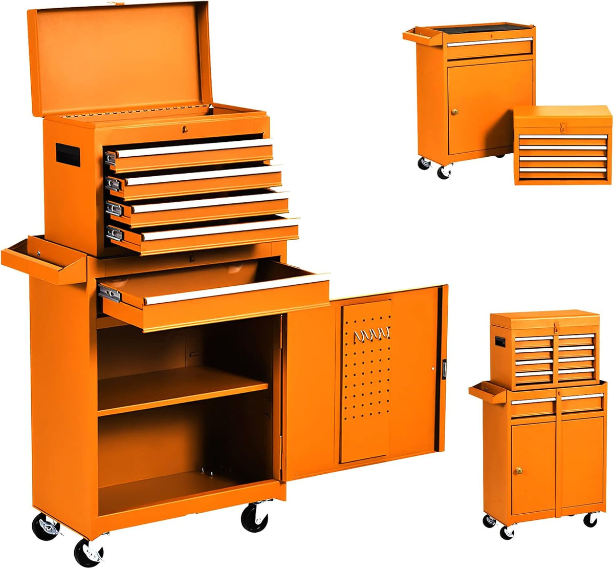 5 Drawers Rolling Tool Chest with Detachable Tool Box S8328