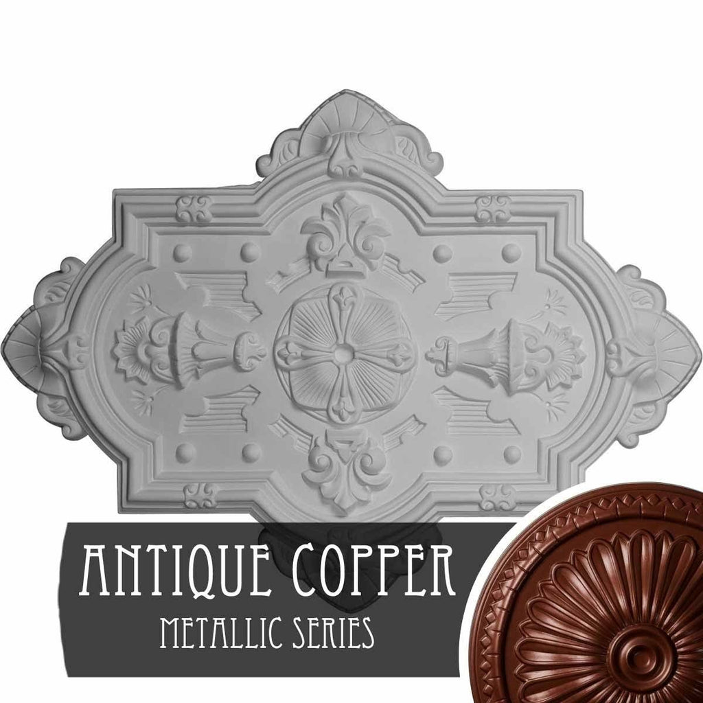 Cathedral Ceiling Medallion, Hand-Painted Pearl White K84188