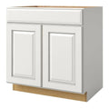 White Semi-Custom Sink Base Cabinet Z10064