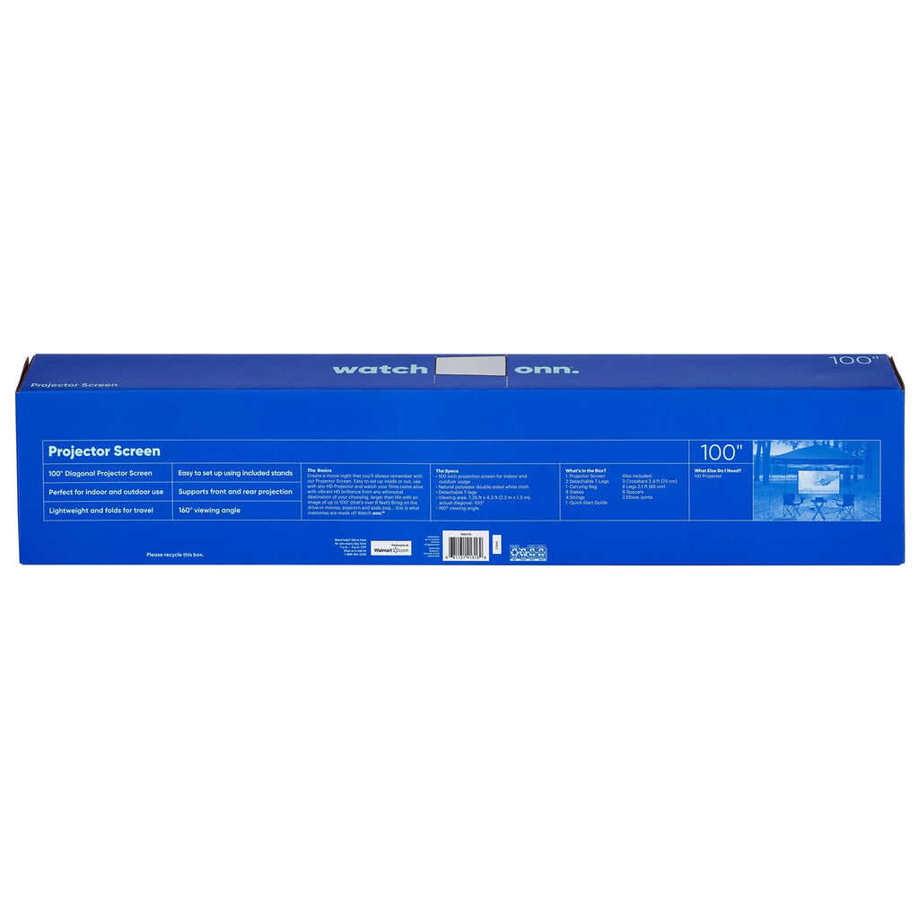 100 Portable Indoor/Outdoor 16:9 Projection Screen V878032