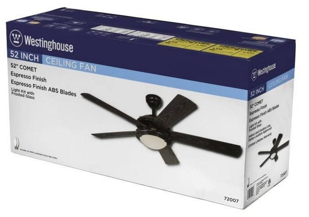52x22 5-Blade Ceiling Fan - Espresso V513872