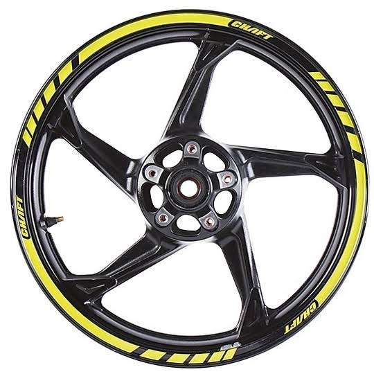 Reflective Wheel Sticker Yellow S90143