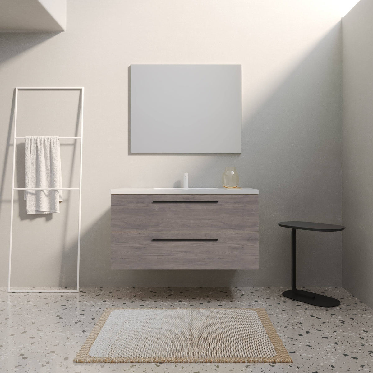40x22 Oak Wood Bathroom Vanity Set with Sink F61595