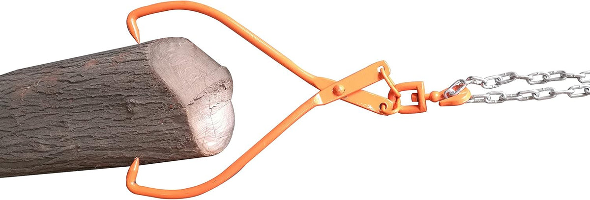 Steel Log Lifting Tongs 18 Inch Jaw Opening Pack of 2 V2175