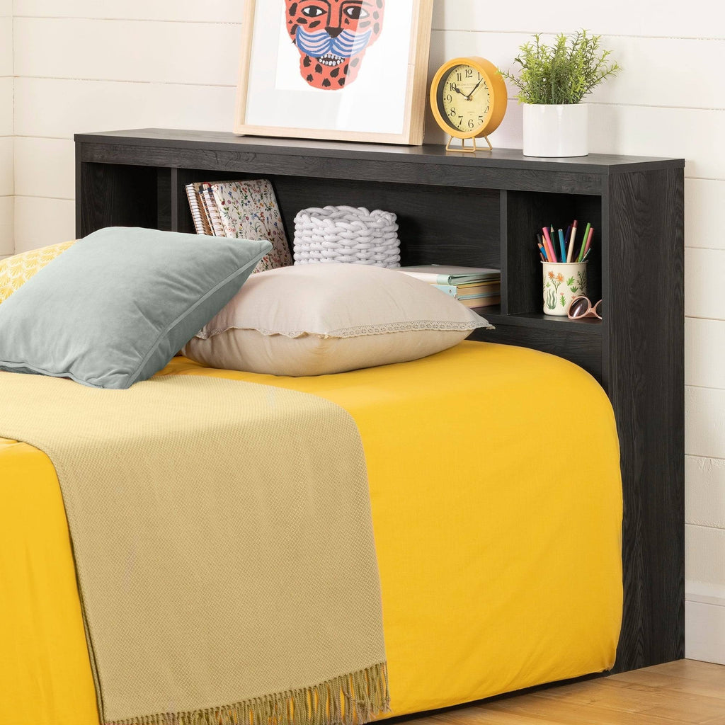 White Full Bookcase Headboard K90671