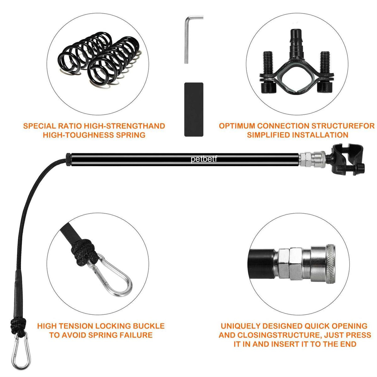Hands Free Retractable Bicycle Dog Leash X788