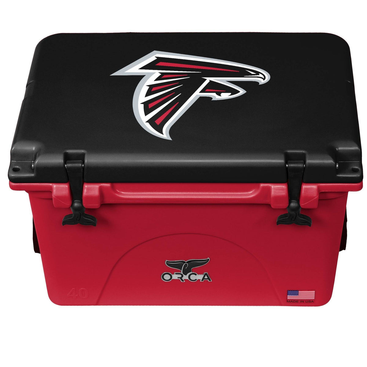 Red Black 40-Quart Hard-Sided Cooler Z278198
