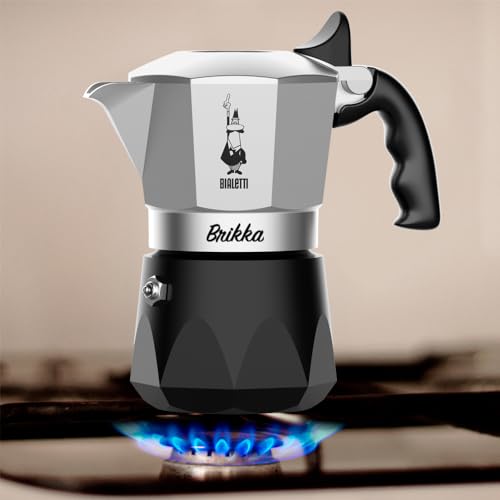 2 Cups 3.4 Oz Aluminum Black Stovetop Coffee Maker U905308