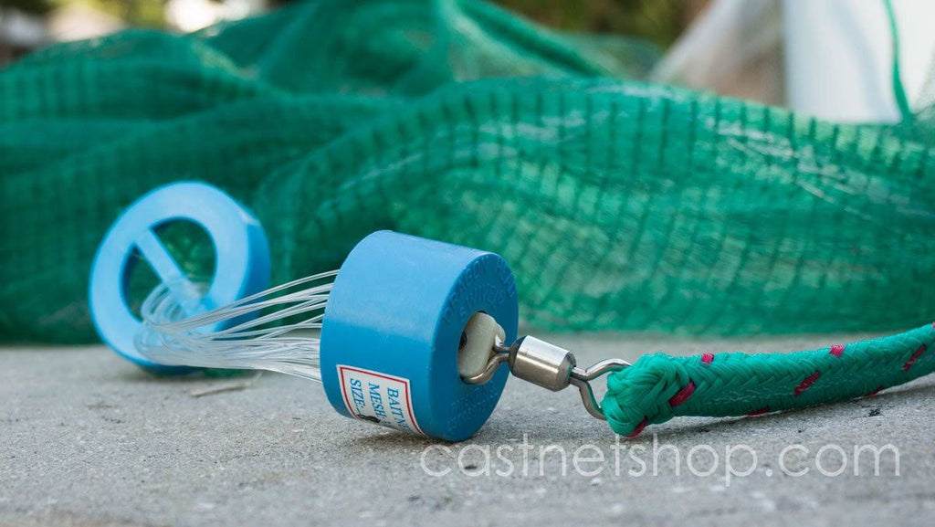 Green 1/2x22 Sq. Mesh 9 ft. Bait Cast Net B997759