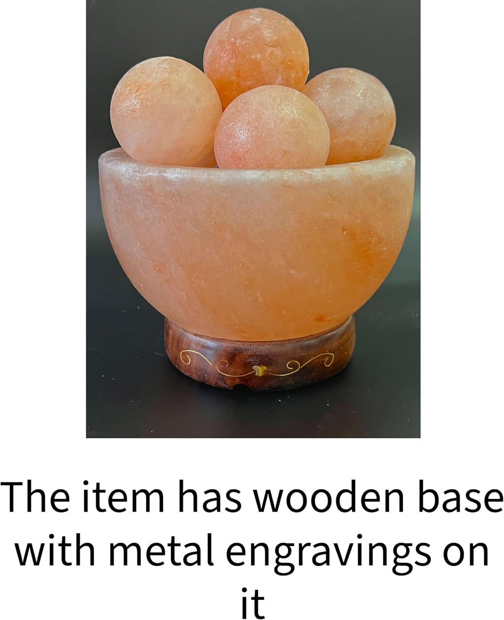 6 inches 8 lbs. Himalayan Salt Lamp with Dimmer Switch and Extra Bulb D145282