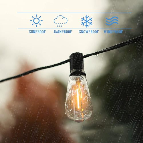 100Ft Weatherproof Dimmable LED String Lights D72526