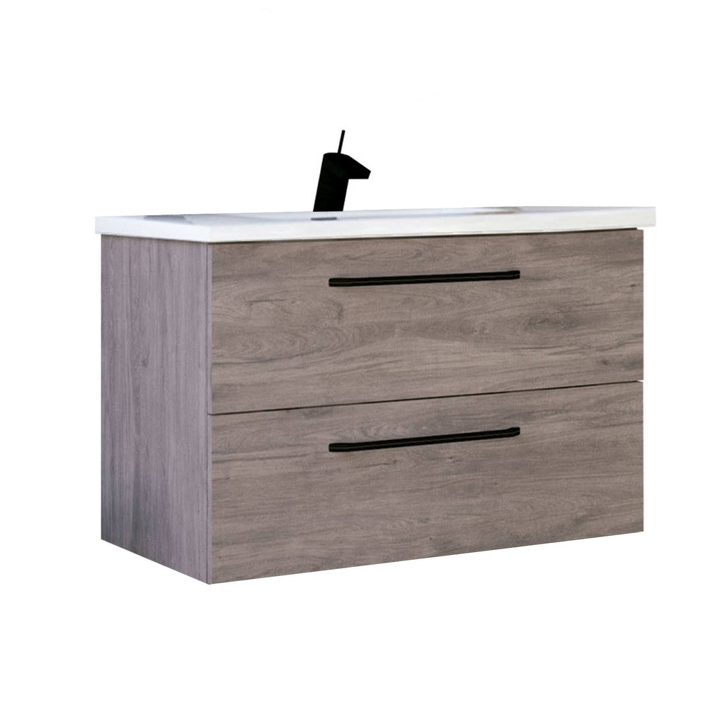 40x22 Oak Wood Bathroom Vanity Set with Sink F61595