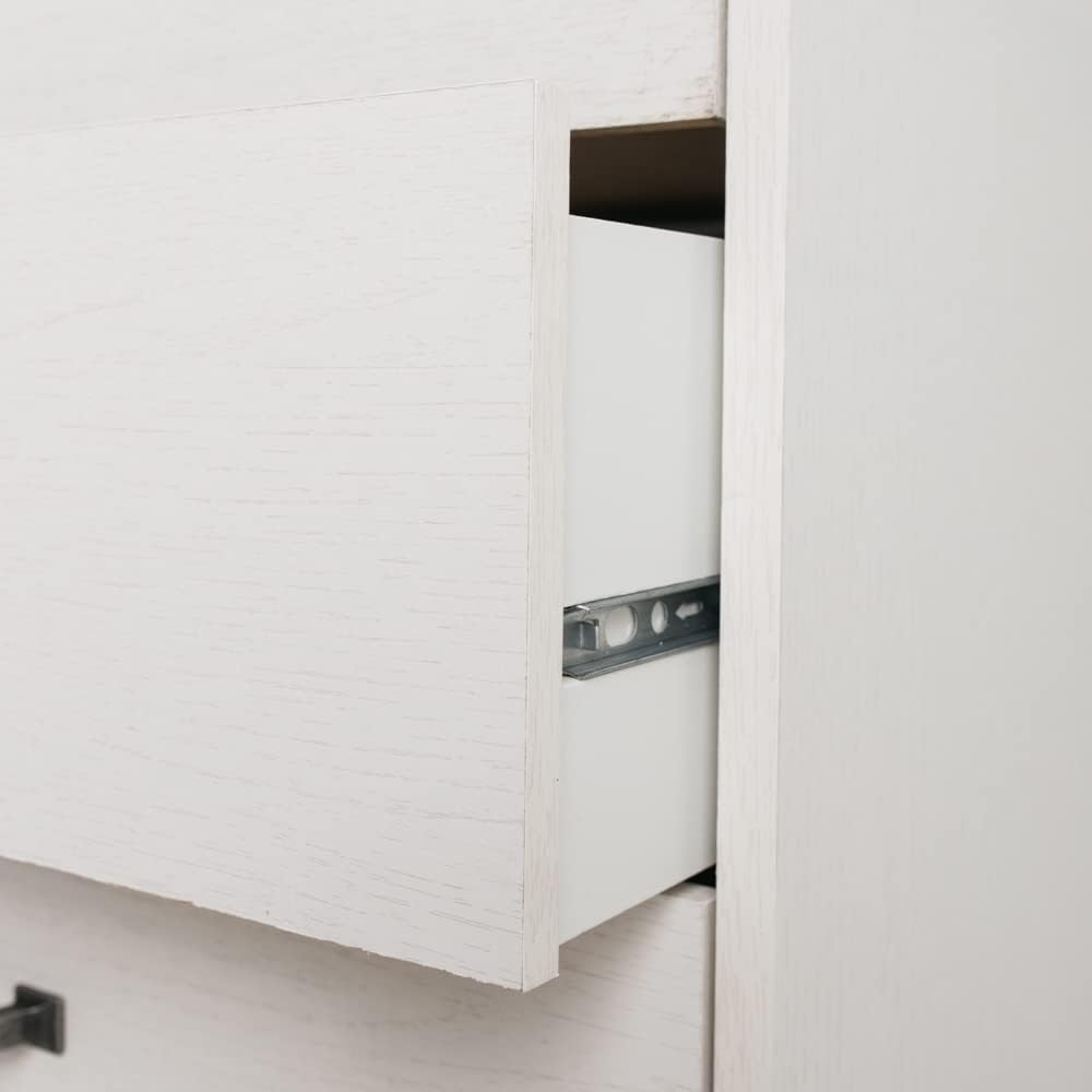 White 5 Drawer Wood Chest U344