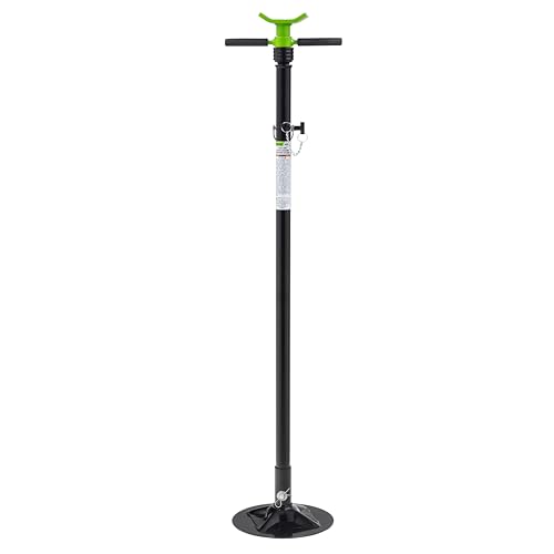 1,500 lb Adjustable Height Heavy-Duty Steel Underhoist Support Stand E62938