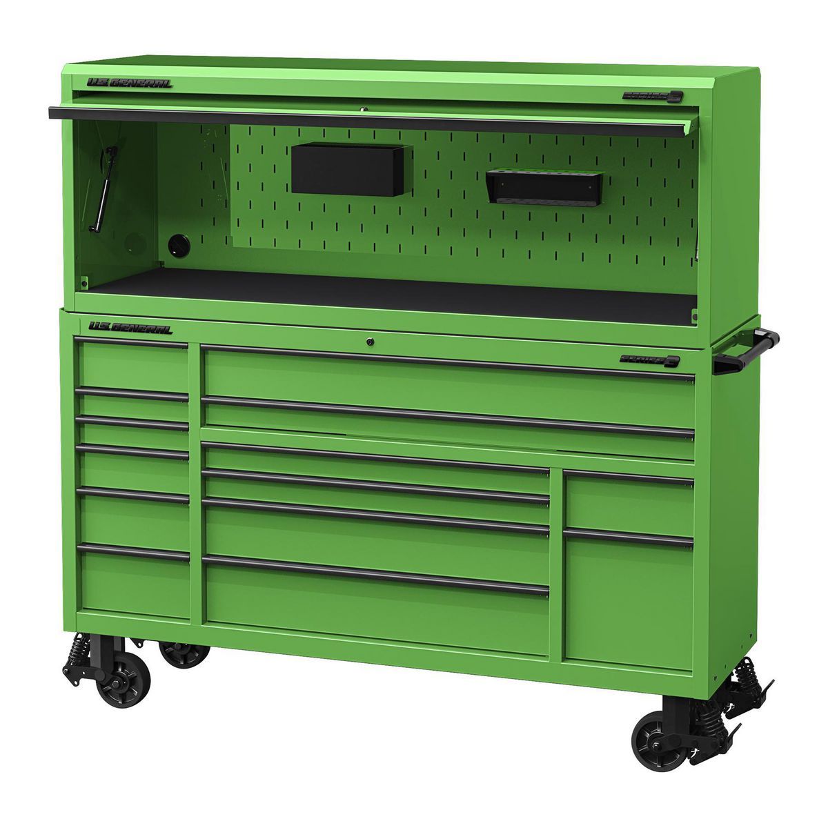 72 in. x 22 in. Green Work Center Hutch Z627523