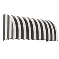 Black/White Stripe Acrylic Fixed Awning I526562