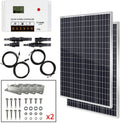 200W Monocrystalline Solar Panel Kit with 30A PWM Charge Controller K735