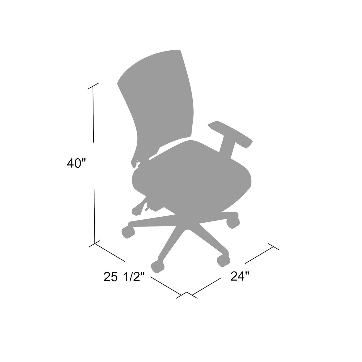 Black Mesh Back Task Chair with Seat Slider M993