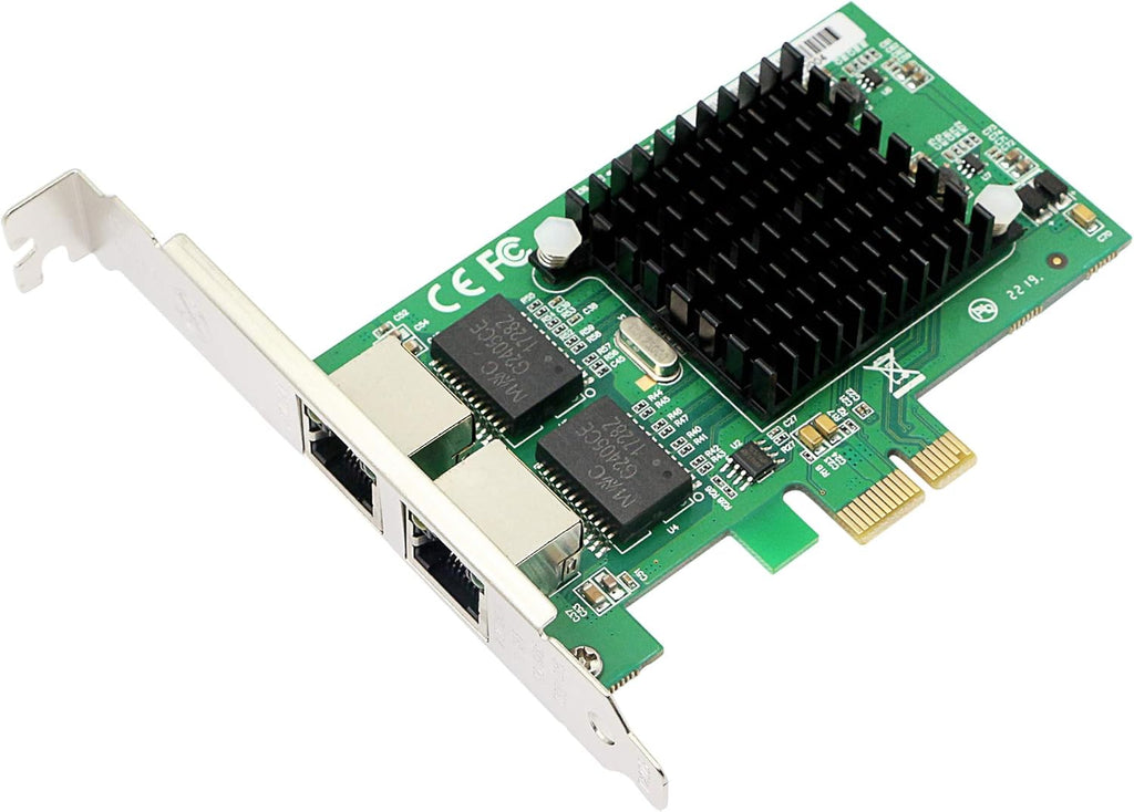 Dual Port Gigabit Ethernet PCI-E Network Card with Low Profile Bracket G278540