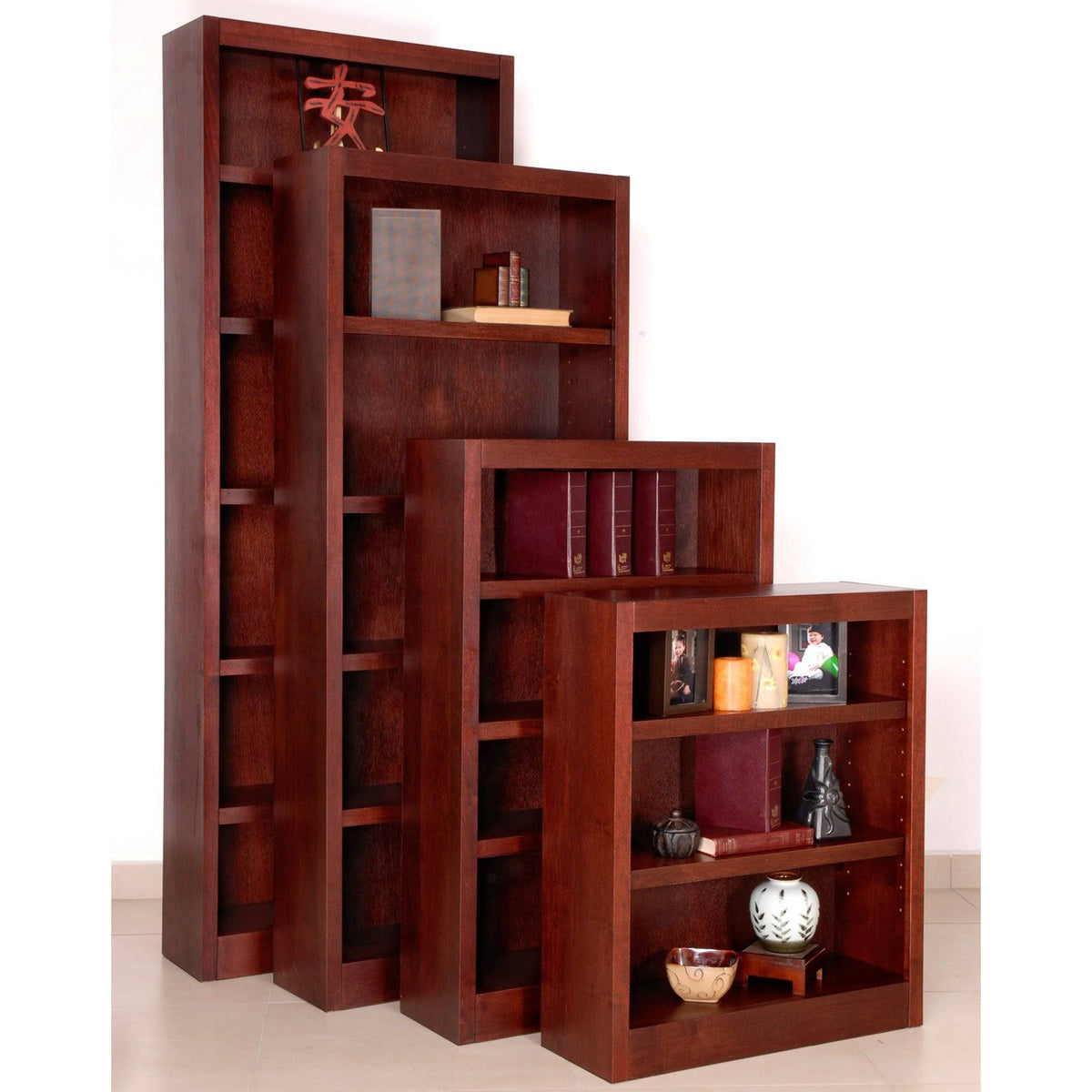 Cherry 6 Shelves Bookcase B994