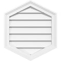20x22W x 26x22H Vertical Peaked Surface Mount PVC Gable Vent J145320