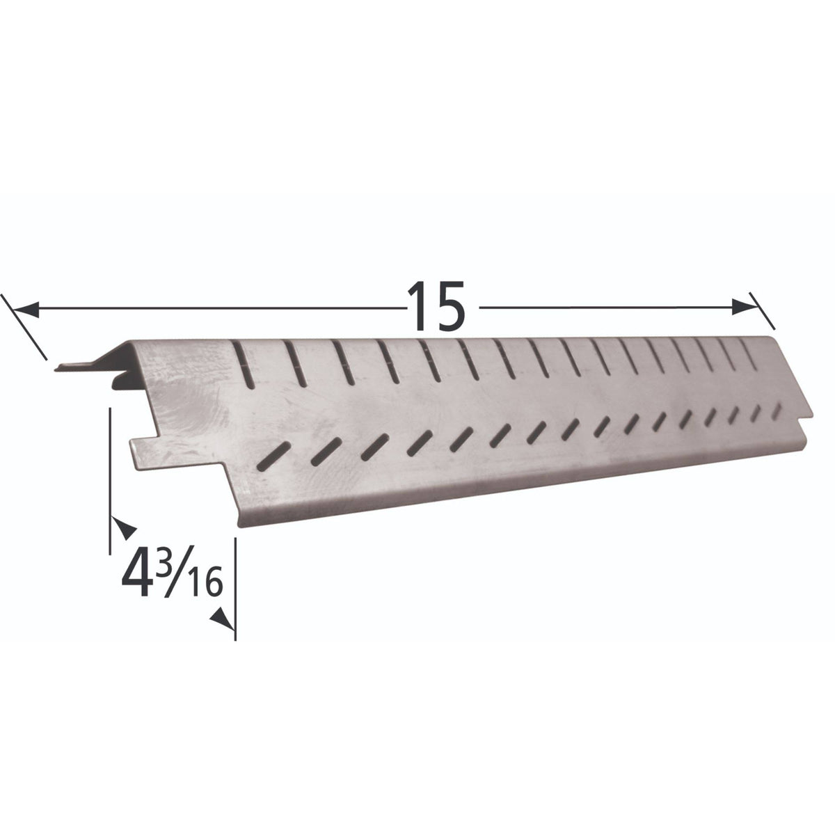 15x22 Stainless Steel Heat Plate for Gas Grills Z216