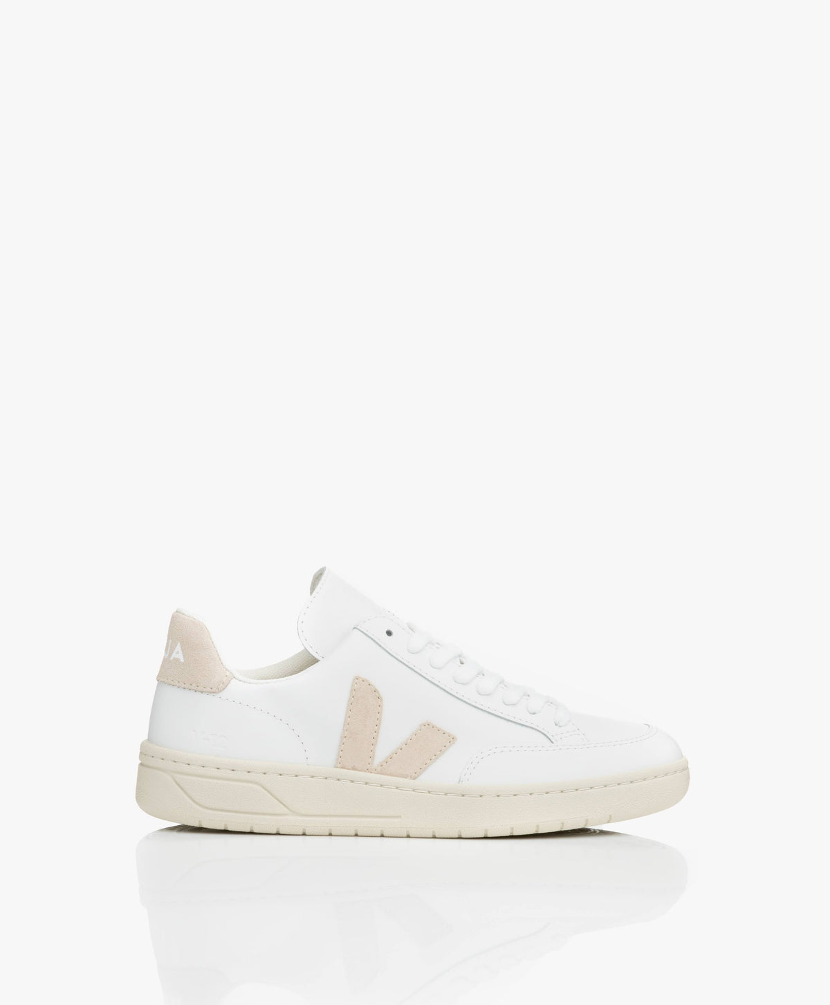 White Sable Leather Sneakers Z92311